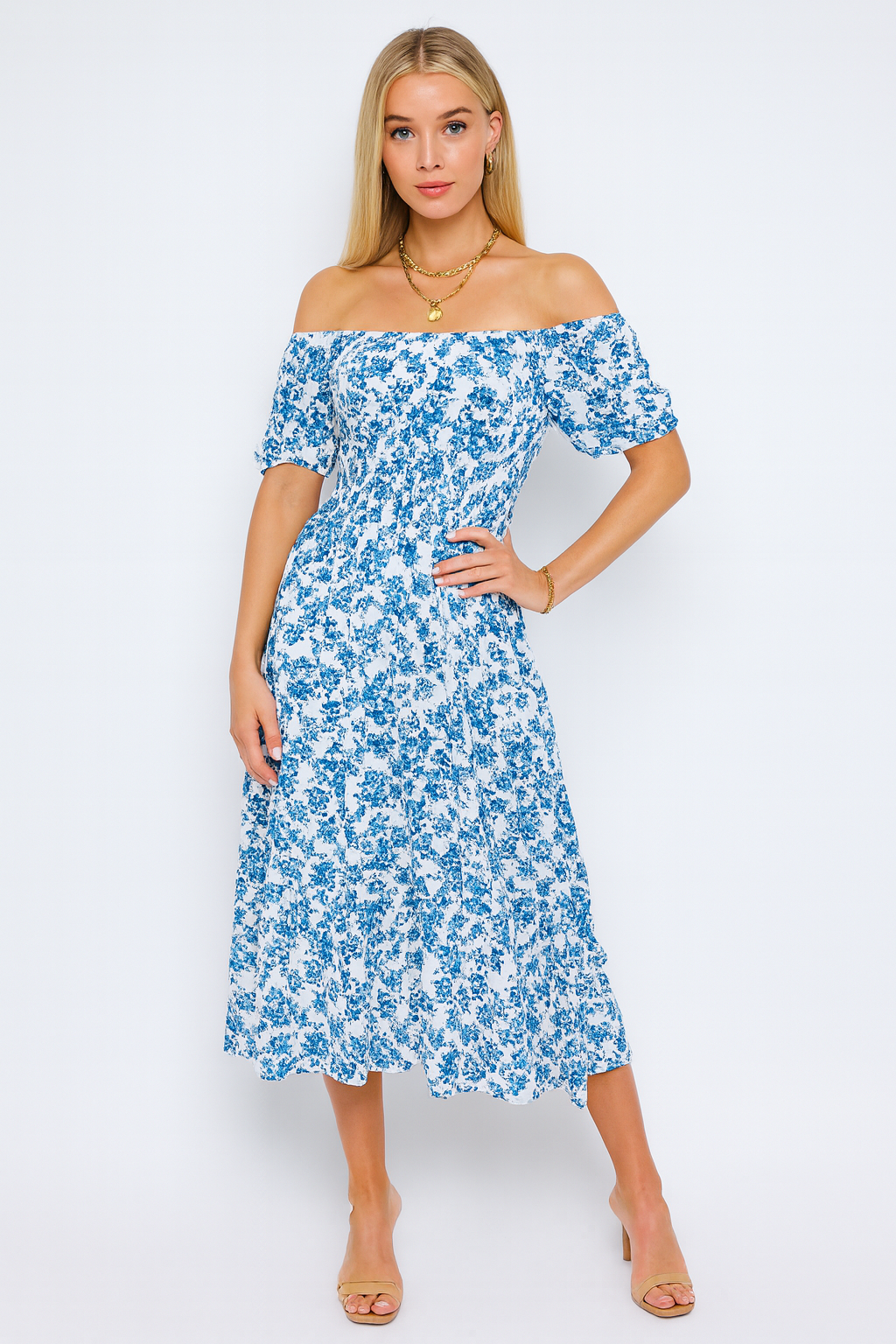 GOLV Blommig Klänning